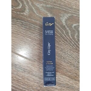 City Lips Plumping Lip Gloss Clear Non Irritating Hydrate Nourish 0.16 Fl Oz